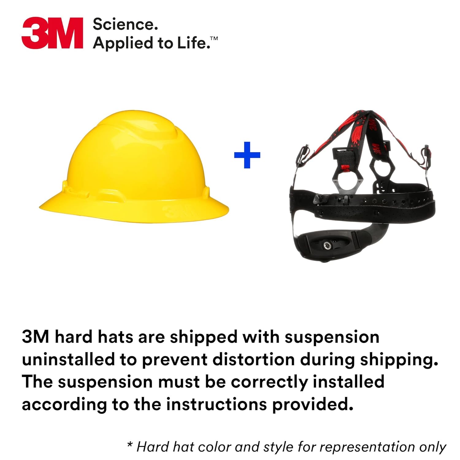 3M Hard Hat SecureFit H-801SFR-UV, White, Non-Vented Full Brim Style Safety Helmet with Uvicator Sensor