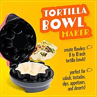 TACO TUESDAY Deluxe Electric Quesadilla & Tortilla Bowl Maker