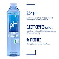 Perfect Hydration 9.5+ pH Alkaline Drinking Water, Purified & Electrolyte Enhanced
