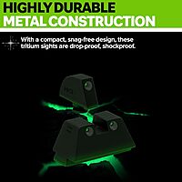 Meprolight Tru-Dot Tritium Suppressor Height Pistol Night Sights, Tritium Green Dot Front Sight