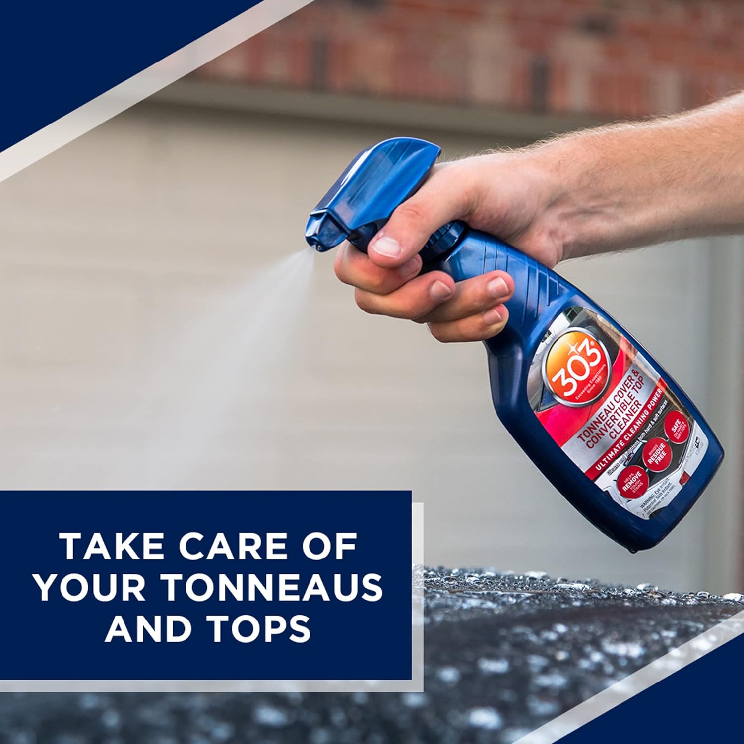 303 Products 30571CSR Tonneau Cover and Convertible Top Cleaner - Vinyl and Fabric Top Cleaner - Ultimate Cleaning Power