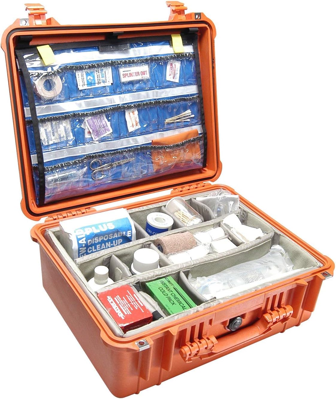 Pelican 1550EMS Case with Lid Organizer and Dividers