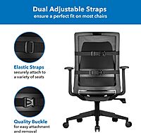 Mount-It! Office Chair Lumbar Support Cushion with Memory Foam