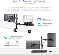StarTech.com VESA Monitor and Laptop Desk Mount