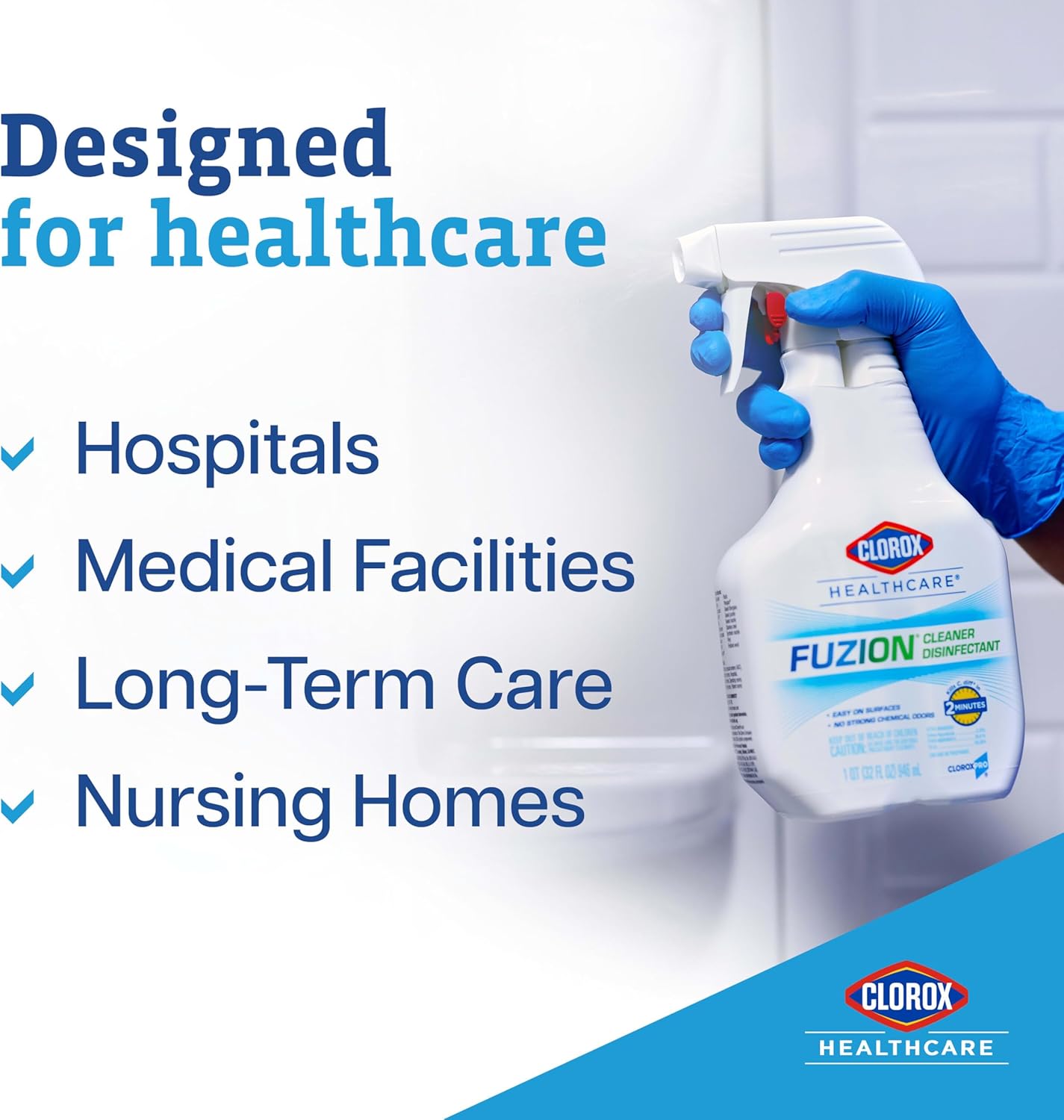 Clorox Healthcare Fuzion Cleaner Disinfectant Spray, 32 Fl Oz