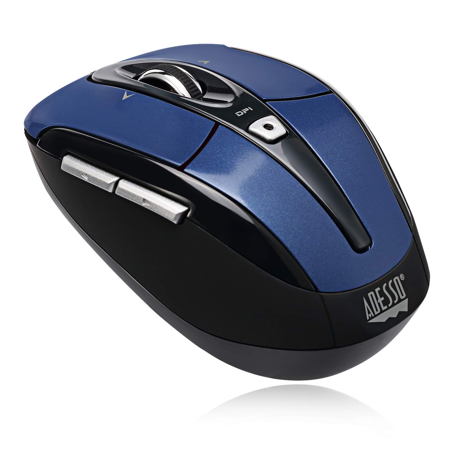 ADESSO iMouse S60 Wireless Optical Mouse with 2.4 GHz RF, Programmable Driver, Tilt-Wheel Scrolling