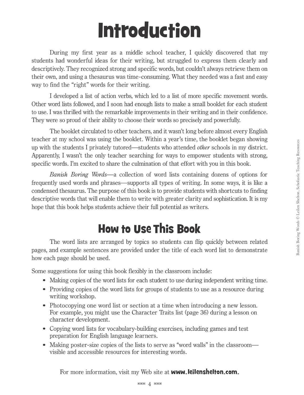 Banish Boring Words!: Dozens of Reproducible Word Lists for Helping Students Choose Just-Right Words to Strengthen Their