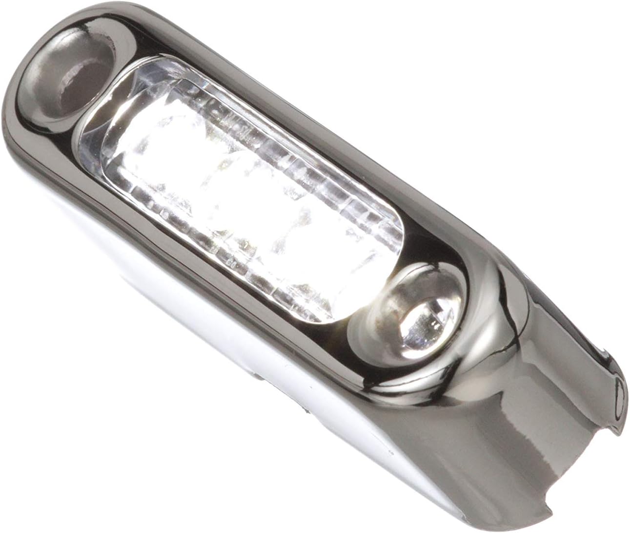 Attwood 6350W7 LED Micro Lights, Stainless Steel Bezel, Vertical Mount, White Light, .66-Watt Draw at 12 Volts DC