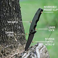 CIVIVI P87 Folder EDC Knife 2.9-in Nitro-V Reverse Tanto