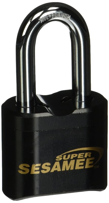 CCL Sesamee 4 Dial Bottom Resettable Combination Brass Padlock