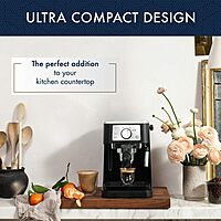 De'Longhi Stilosa Manual Espresso Machine, Compact Coffee Maker, 15 Bar Pump Pressure