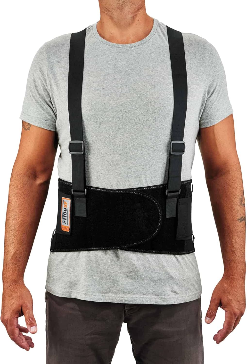 Ergodyne ProFlex 1100SF Back Support Brace, 8" Spandex Belt