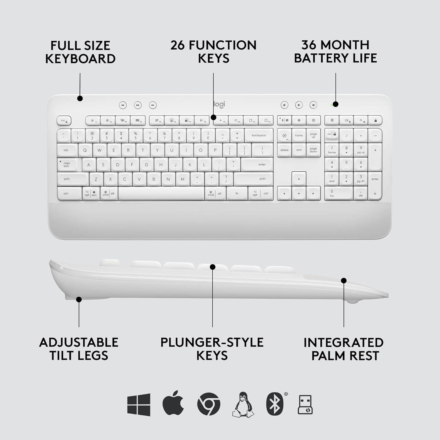 LOGITECH Signature MK650 Combo for Business - Wireless Keyboard and Mouse
