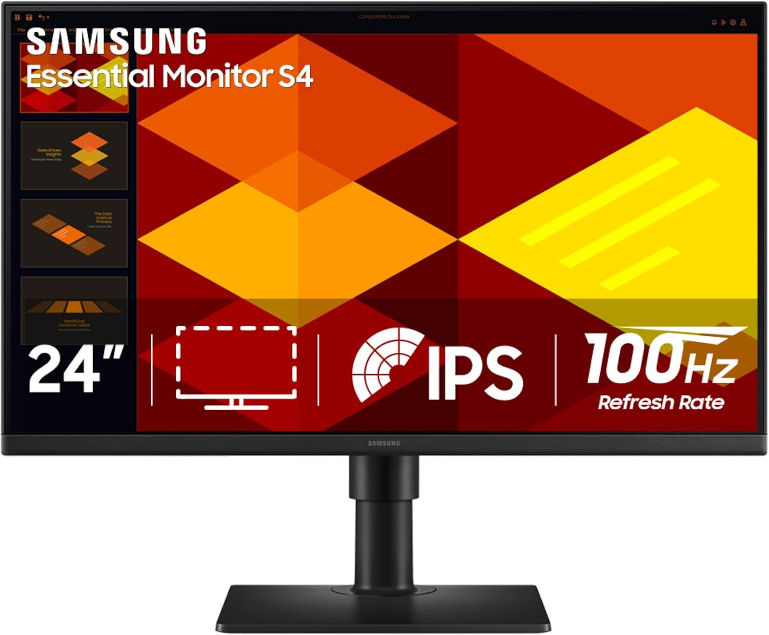 Samsung S40GD Borderless Business Monitor with IPS Panel, 100Hz Refresh Rate, Eye Saver Mode, Game Picture Mode