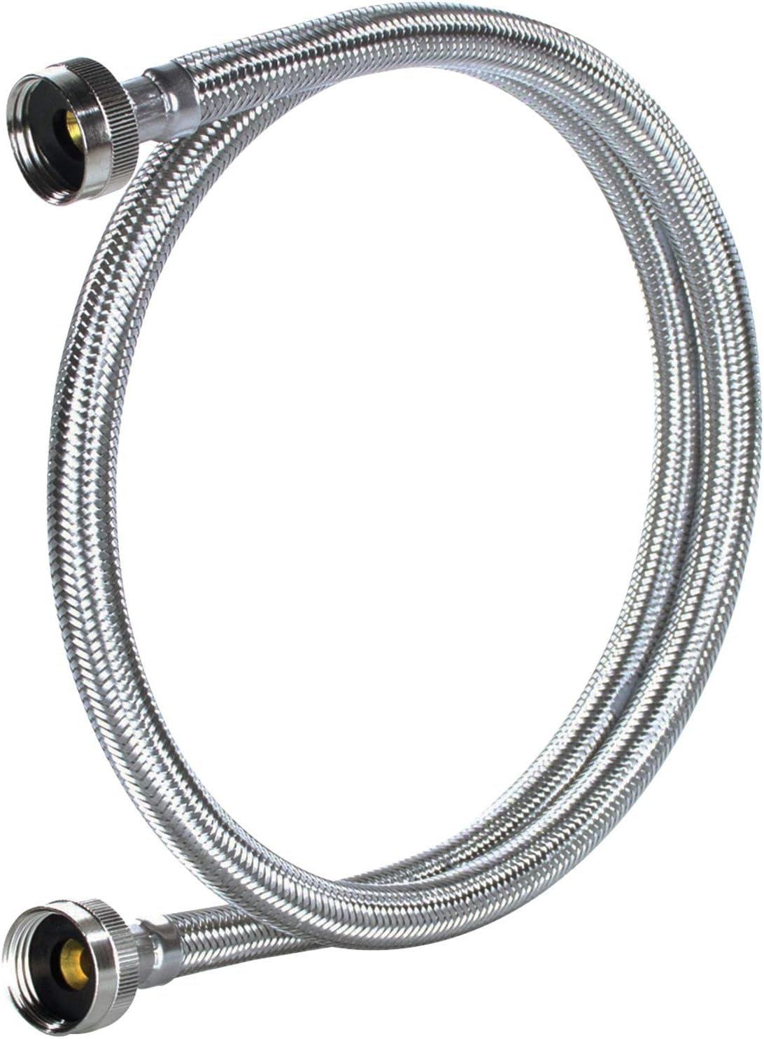Certified Appliance Accessories Washing Machine Hoses (2 Pack), Hot and Cold Water Supply Lines, 4 Feet