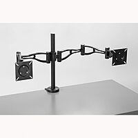 Fellowes 8041701 Professional Series Depth Adjustable Computer Monitor Stand for 2 Monitors with Dual Monitor Arms
