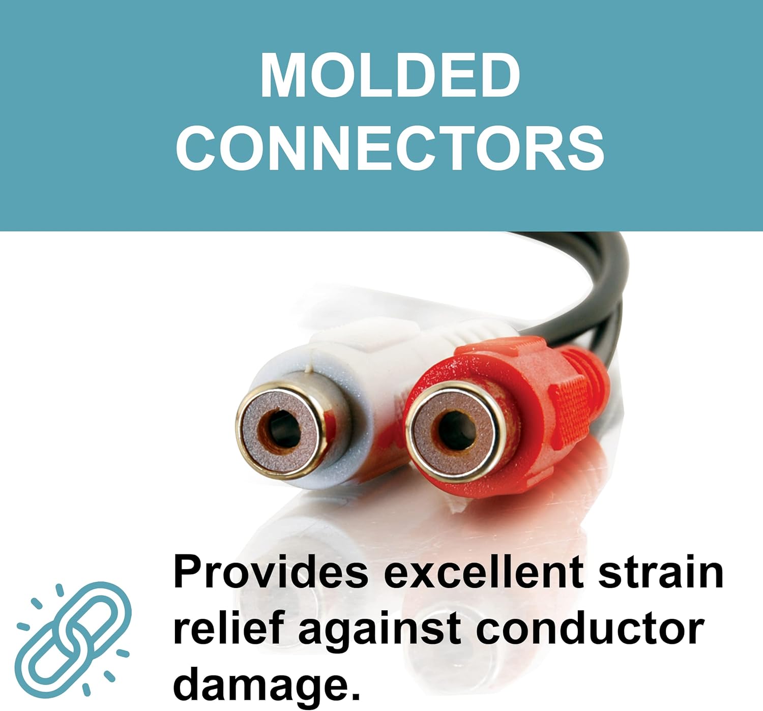 Legrand - C2G RCA Audio Cable, RCA Stereo Cable with Double Shielded Connectors, 3 Foot, Black