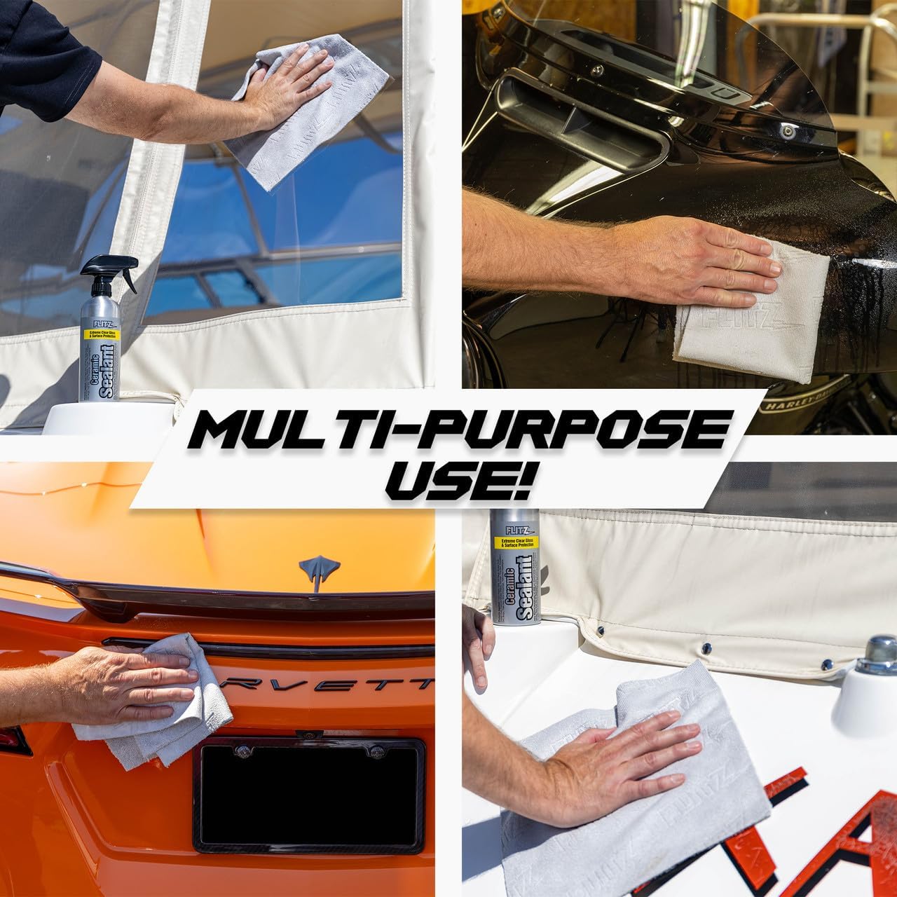 FLITZ Premium Microfiber Cleaning & Polishing Cloths