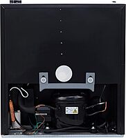 Avanti Beverage Cooler with Glass Door 60 Can Mini Refrigerator for Beer Soda Water 18.25-Inch Wide Freestanding, with Adjustable Temperature Control and Removable Shelves, 1.6-Cu.Ft., Metallic