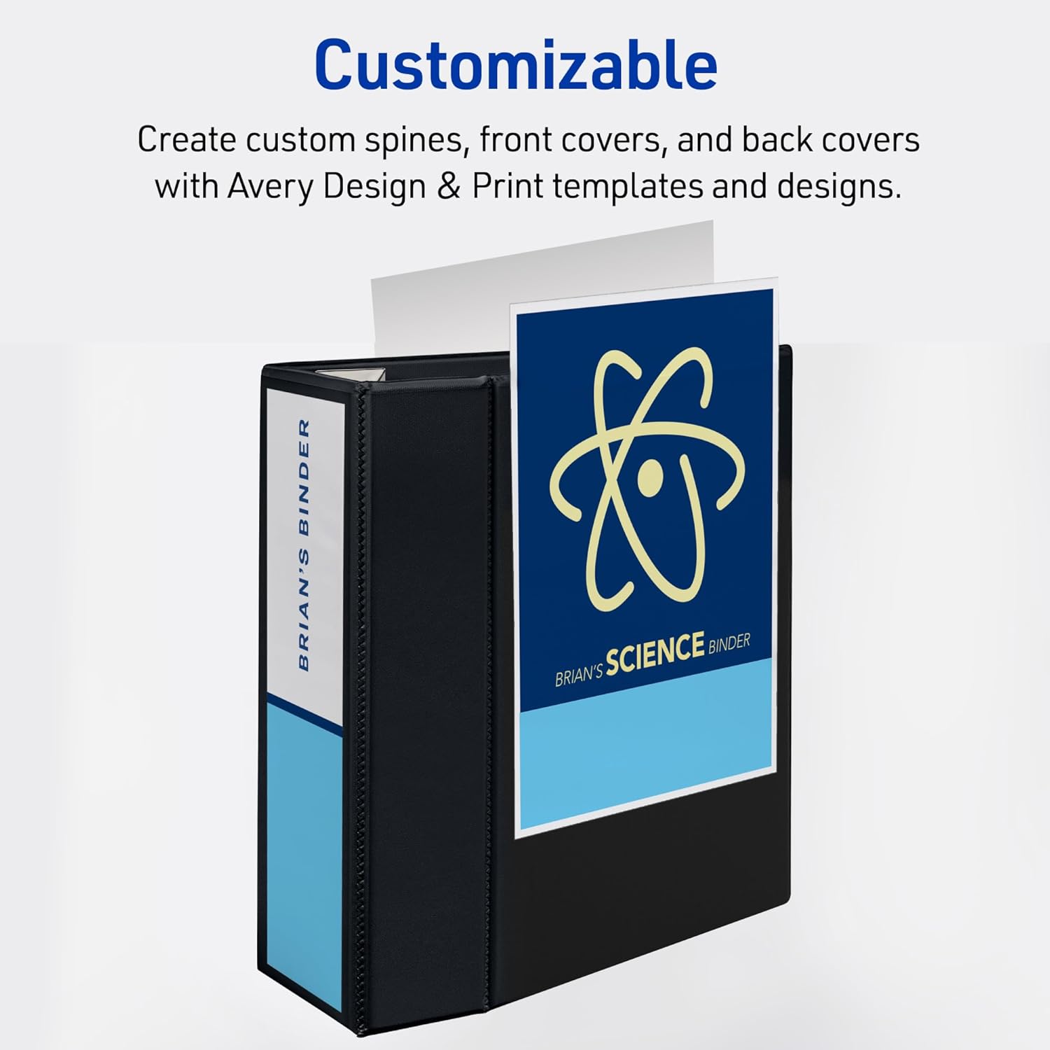 Avery Heavy-Duty View 3 Ring Binder with One-Touch EZD D-Rings and DuraHinge/DuraEdge