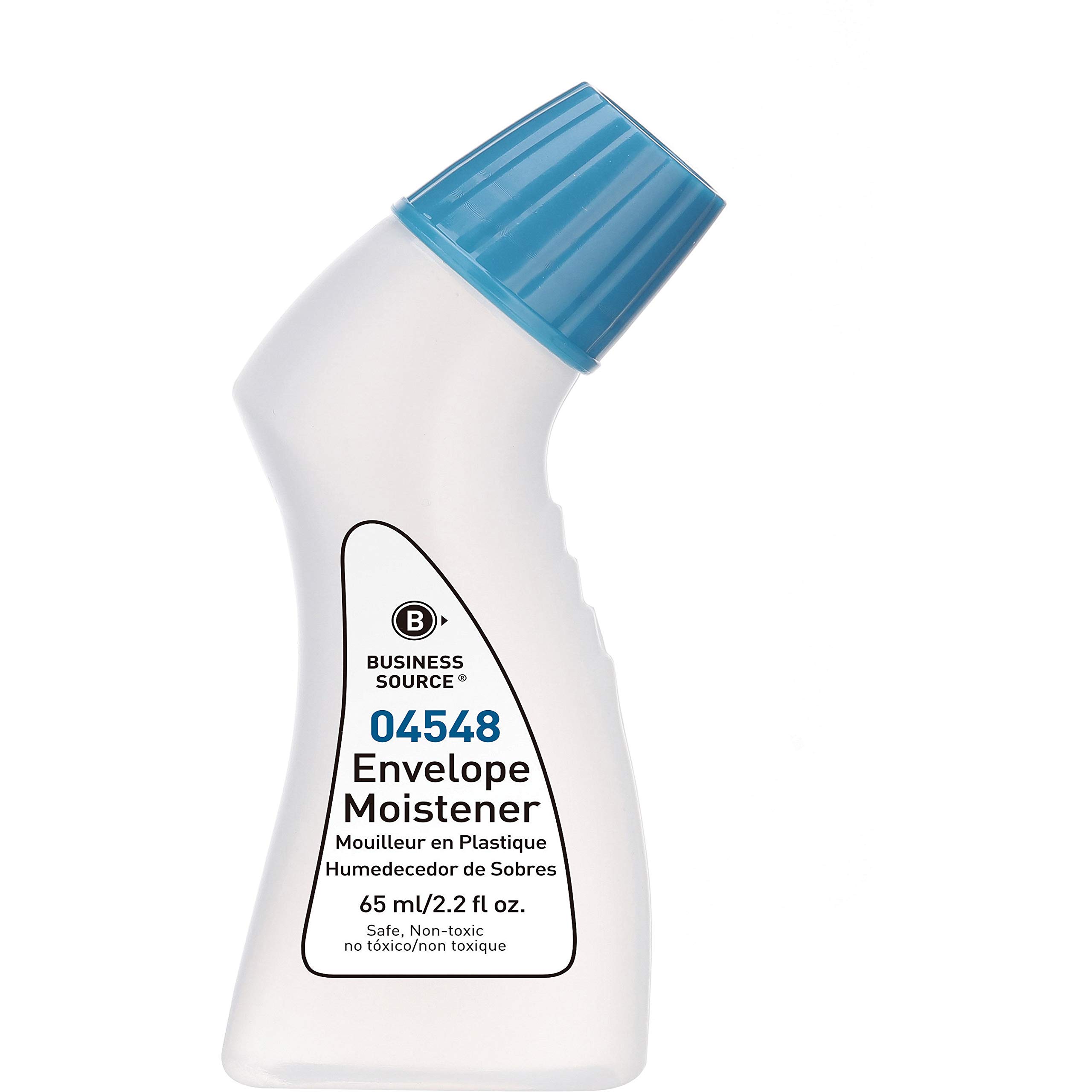 Business Source Envelope Moistener, 2.2 Oz, Blue, Pack Of 4 Bottles