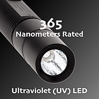 Nightstick MTU-106 Mini-TAC UV Flashlight with 2 AAA, Black,Small