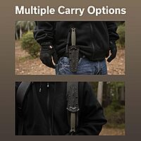 CIVIVI Perfrico Fixed Blade Knife 4.49" Single-edge 14C28N Full Tang Textured G10 Handle with Kydex Sheath