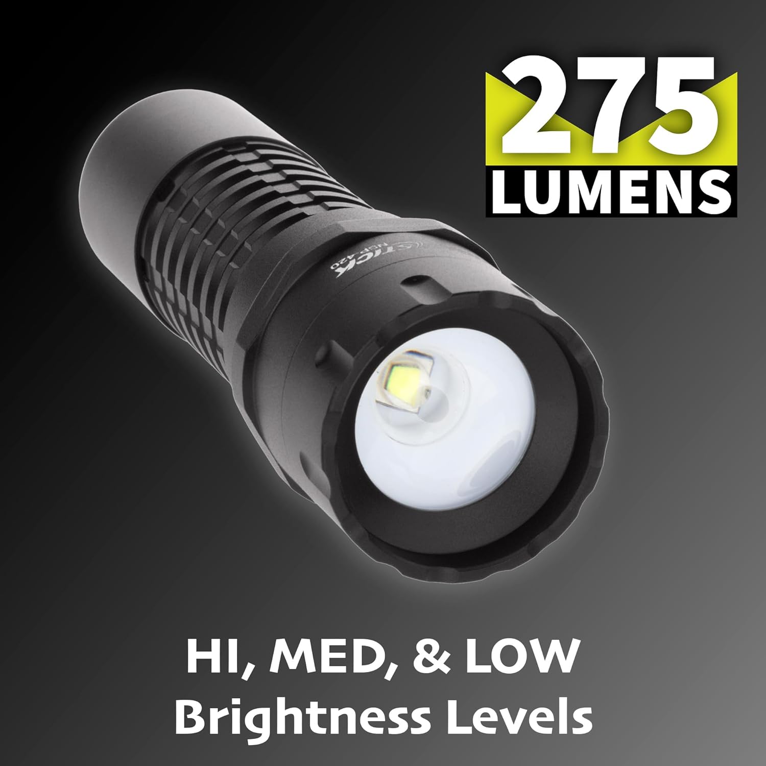 Nightstick NSP-420 Adjustable Beam Flashlight, 3 AAA, Black