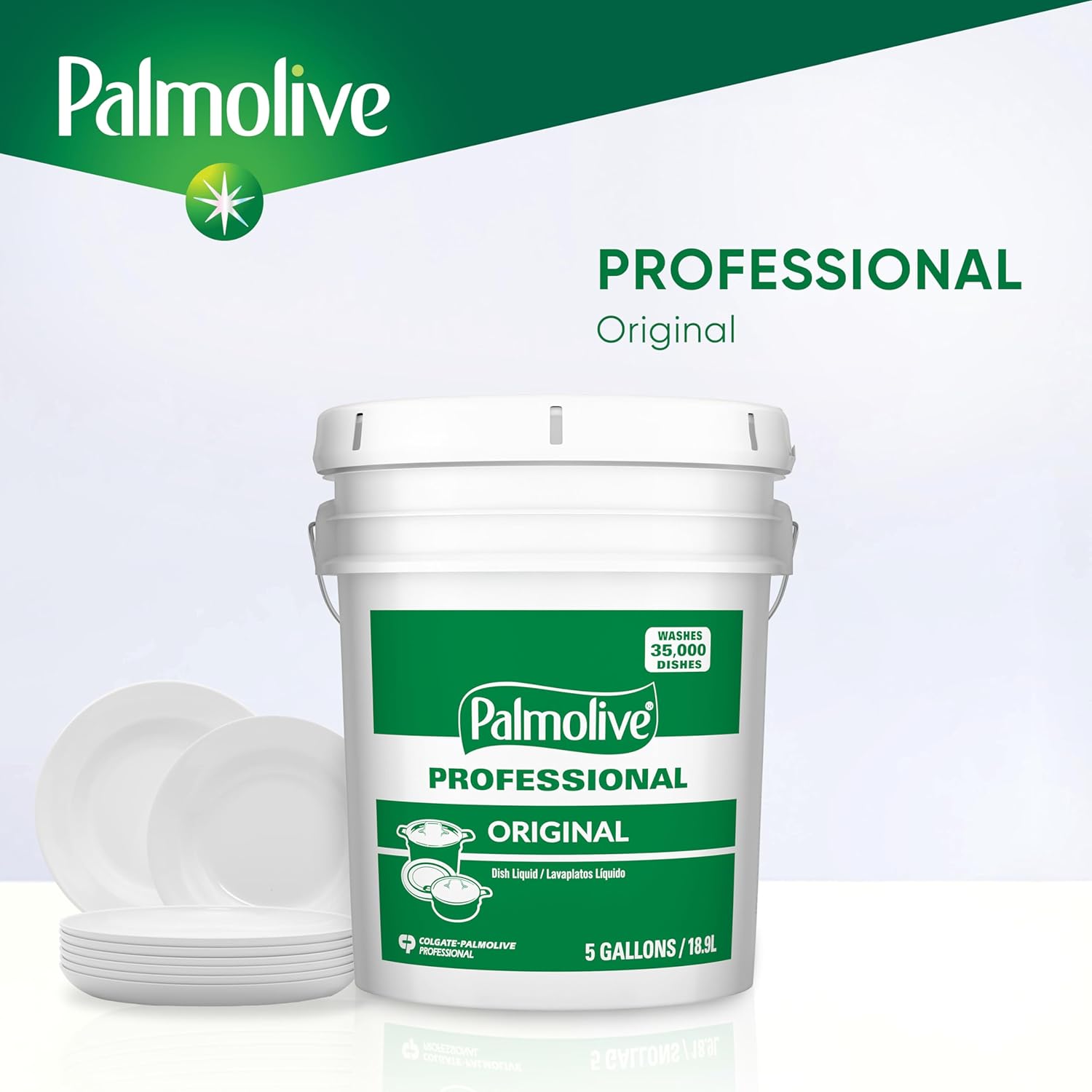 PALMOLIVE Professional Dishwashing Liquid, Dish Soap, Dish Liquid Soap, Phosphate Free, pH Balanced, Dishwasher Cleaner