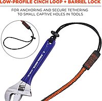 Ergodyne Squids 3104F(x) Tool Tethering Lanyard with Cinch Loop End, 10lbs