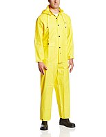 DUNLOP Tuftex 3 Pc Rain Suit, 7801700.LG, Size LG - Yellow PVC/Nylon