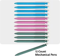 U Brands U-Eco Recycled Mechanical Pencil Set, Bulk Mechanical Pencils 0.7mm, Speckled Brights, Medium Lead, School Supplies, 12 Pack (6591U) 1 Count (Pack of 12)