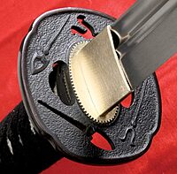 Cold Steel 88BKW Katana, Ray Skin Handle, Wood Scabbard, One Size