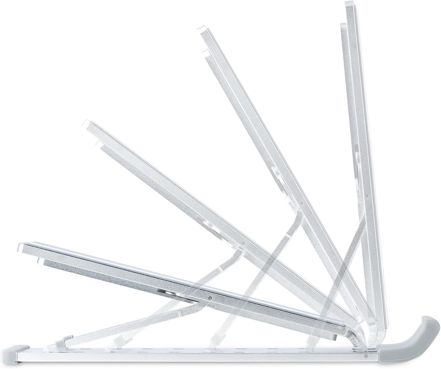 StarTech.com Foldable Laptop Riser Stand, Portable Height Adjustable Ergonomic Laptop Stand