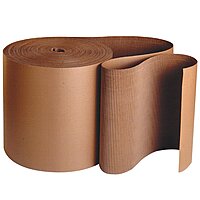 AVIDITI Singleface Corrugated Roll, A-Flute Kraft, 250 ft