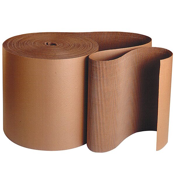 Aviditi Corrugated Cardboard Roll, 36" x 250', Single Face, A-Flute, Kraft, Flexible Wrap for Protecting Glass