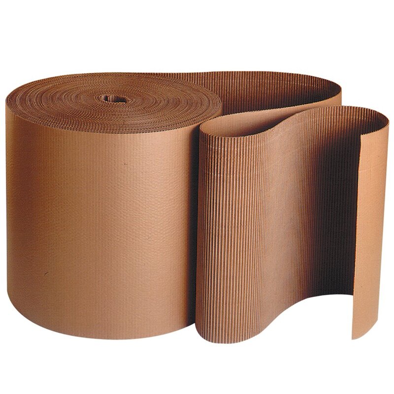 Aviditi Corrugated Cardboard Roll, 36" x 250', Single Face, A-Flute, Kraft, Flexible Wrap for Protecting Glass