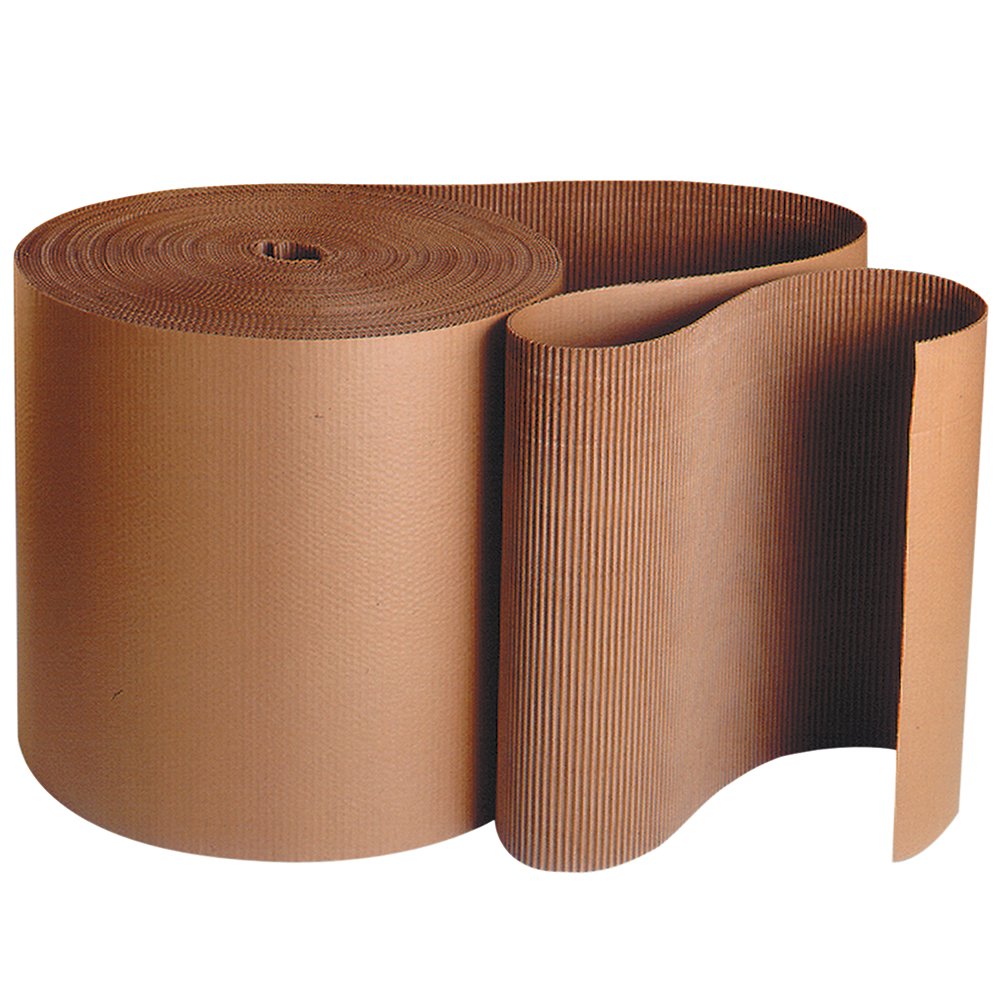 Aviditi Corrugated Cardboard Roll, 36" x 250', Single Face, A-Flute, Kraft, Flexible Wrap for Protecting Glass
