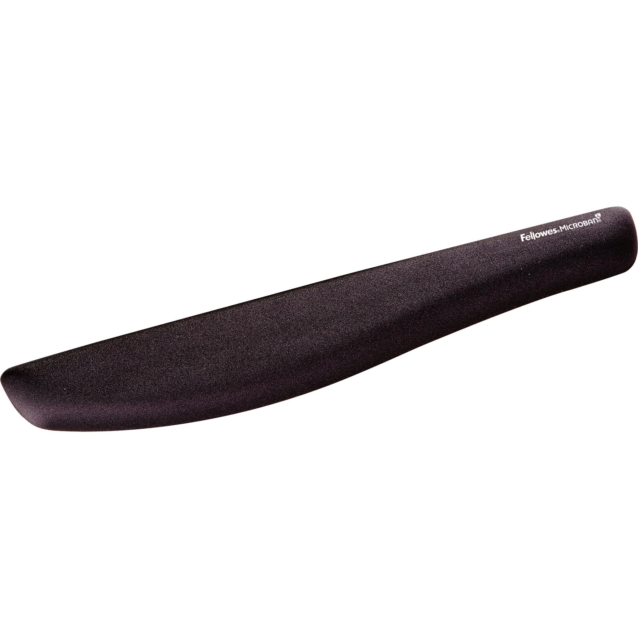 FELLOWES PlushTouch FoamFusion Keyboard Wrist Rest with MICROBAN
