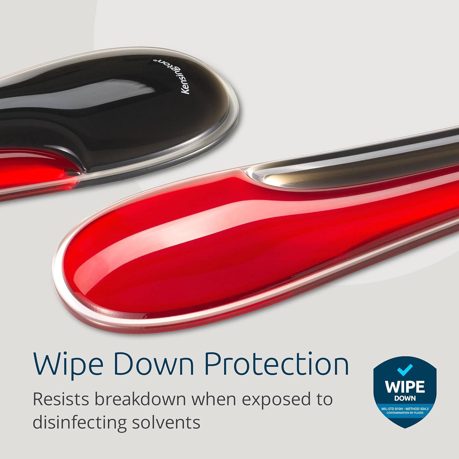 Kensington Slim Duo Gel Wrist Rest for Low-Profile Keyboards, Mice & Trackballs