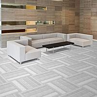 Foss Peel and Stick First Impressions Barcode Black Ice 24 in. x 24 in. Commercial Carpet Tile (15 Tiles/Case)