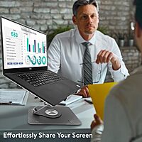 Uncaged Ergonomics Swivel Adjustable Laptop Stand for Desk