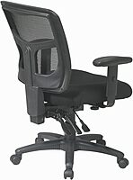 Office Star ProGrid Breathable Mesh Back Manager's Office Chair with Built-in Lumbar Support and 2-Way Adjustable Padded