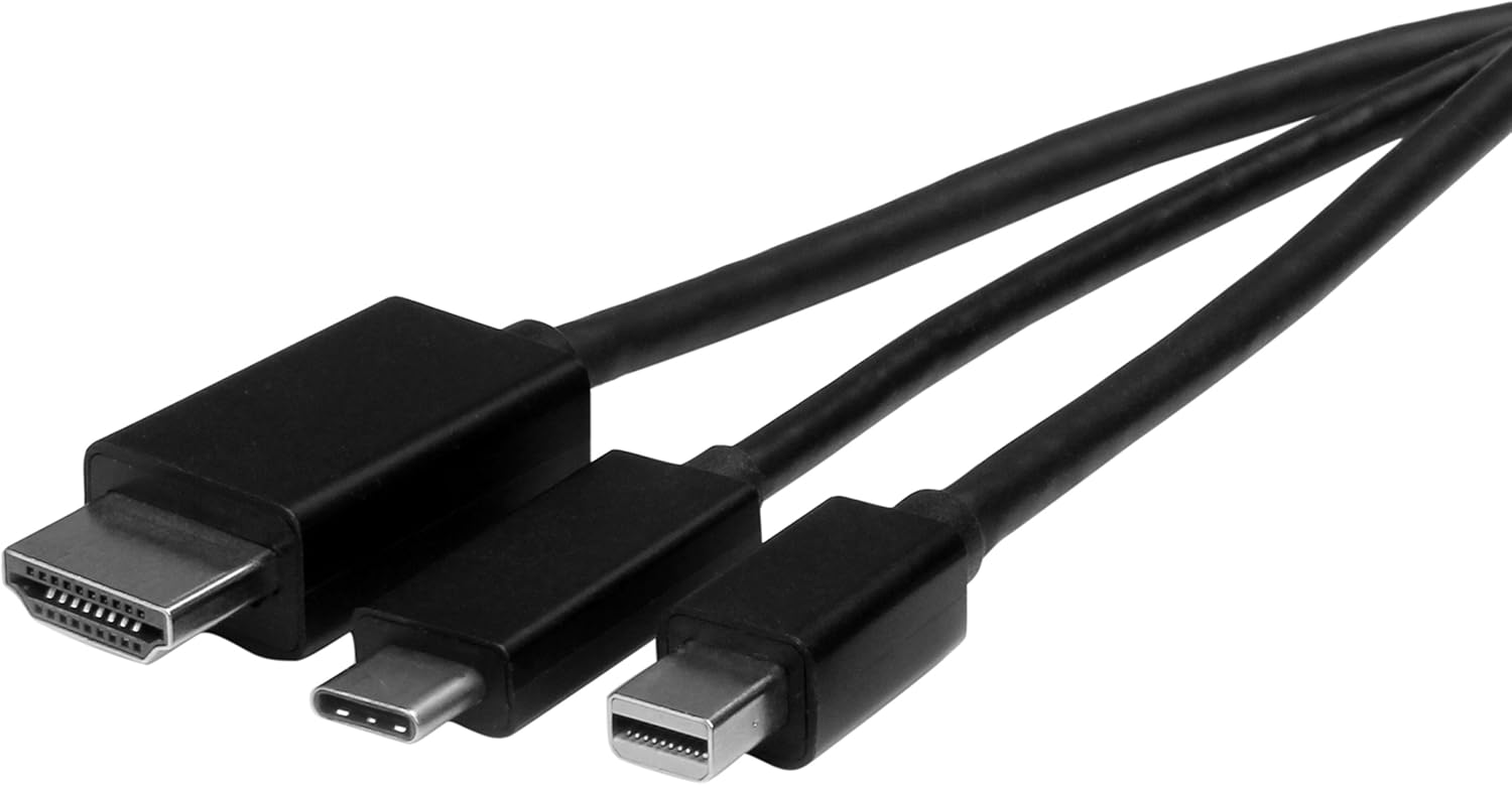 StarTech.com USB-C HDMI Cable Adapter - 6 ft / 2m - 4K - Thunderbolt Compatible