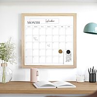 Martha Stewart Everette Magnetic Monthly Calendar Dry-Erase Board