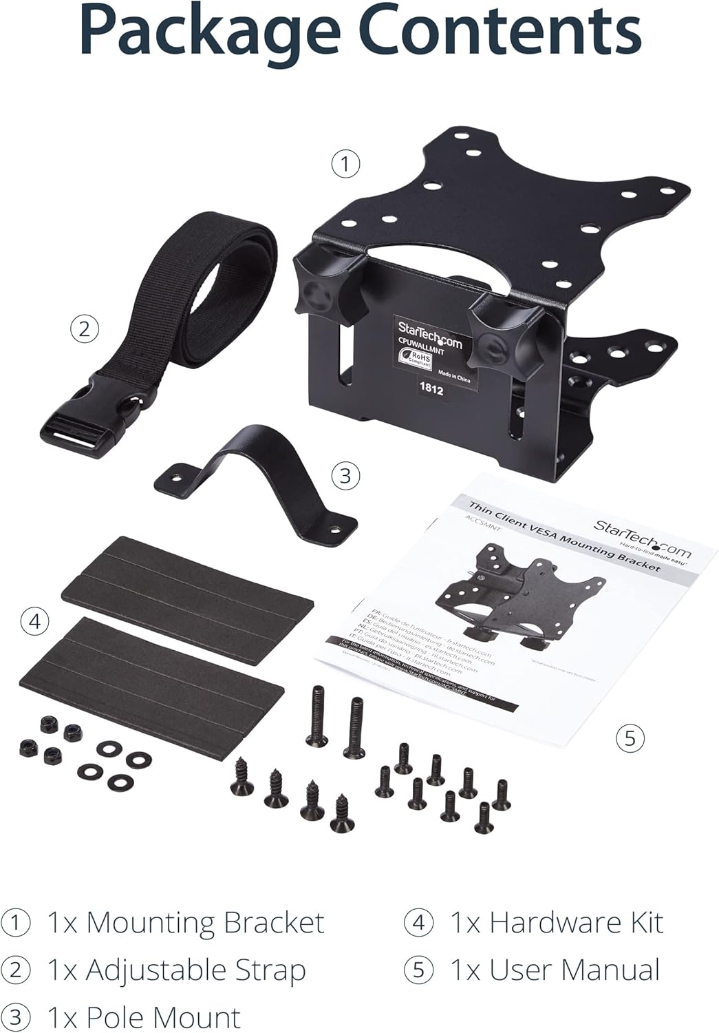 StarTech.com VESA Mounting Bracket for NUC, Thin Clients and Mini PCs