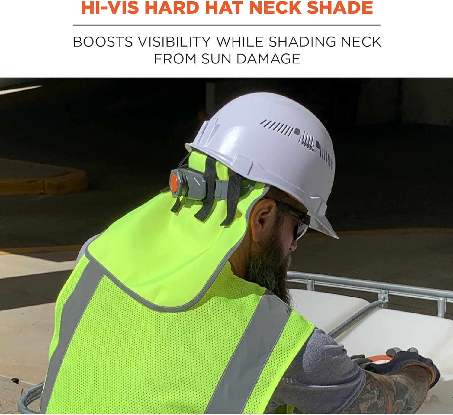 Ergodyne GloWear 8006 Hi-Vis Hard Hat Neck Shade