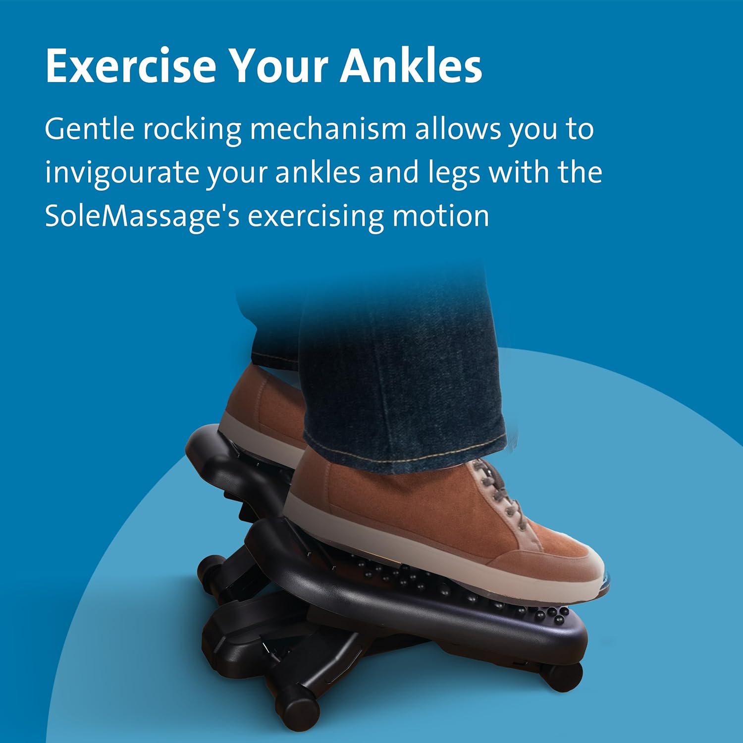 Kensington Sole Massager Exercising Footrest - Tilt - Gray