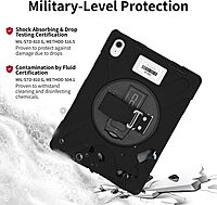 CODi Rugged iPad Case 11" (A16)/iPad 10.9" (10th Generation) | Heavy-Duty Shockproof Protection, 360° Coverage, Kickstand & Hand Strap