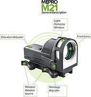 MEPROLIGHT Mepro M21 Self-Powered Day and Night Reflex Sight with Tritium and Fiber Optics